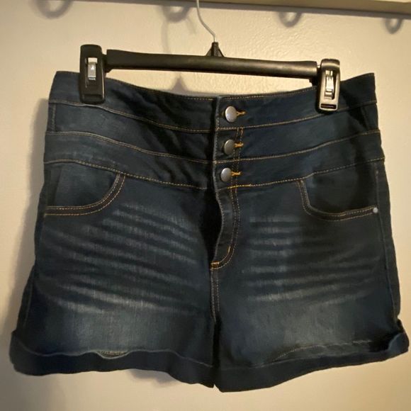 Tinseltown Pants - Adorable Dark Denim Shorts